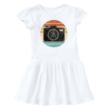 

Inktastic Photographer Gift Retro Sunset Camera Gift Baby Girl Dress