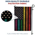 thumbnail image 4 of America Forever Gay Pride Thin Rainbow Line Garden Flag 12.5 x 18 Inch Double Sided Outdoor Yard Decorative Support Lesbian LGBTQ Community American Transgender Bisexual Flags, Made in the USA, 4 of 5