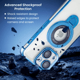 thumbnail image 3 of Entronix Magnetic Clear Case Compatible with iPhone 15 Plus, Flexible Fashion Cover, Blue, 3 of 8