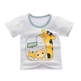 thumbnail image 5 of XBASW Toddler Baby Boys Summer Shorts Set Short Sleeve Cartoon T-Shirt Tops + Shorts Cotton 2PCS Outfits 6M-3T, 5 of 10