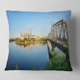 thumbnail image 2 of Designart Ottawa Morning Panorama - Cityscape Photo Throw Pillow - 16x16, 2 of 5