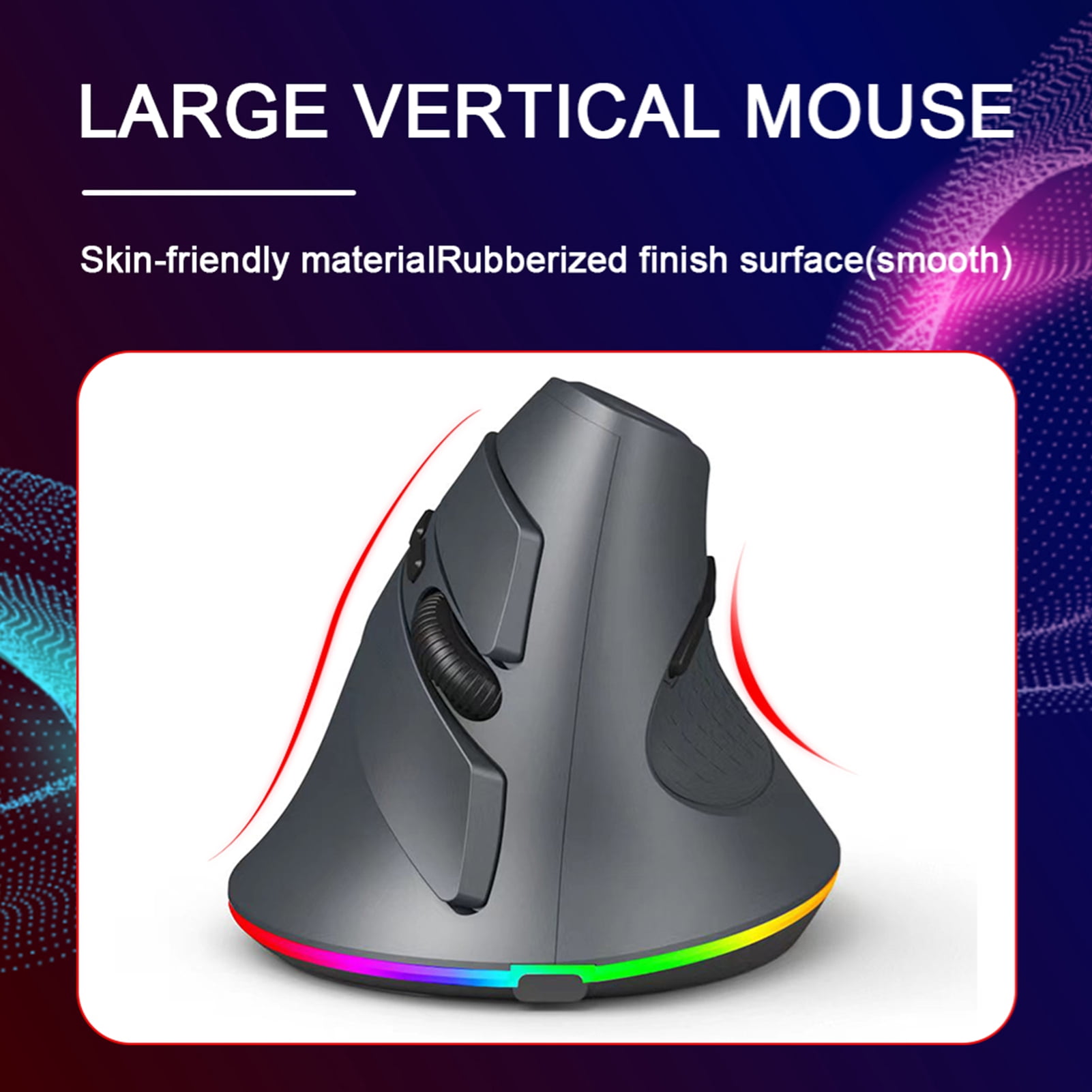 Elowen Wireless Gaming Mouse Wireless Wireless Gaming Mouse Rechargeable 1200/1600/2400/3200/4800/7200 DPI Ergonomic Design PC Gaming Mouse