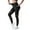 18# Black, variant on Women's Mesh Leggings High Waisted Tummy Control Running Workout Leggings Soft Yoga Pants with Pockets Black XL