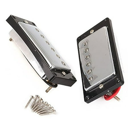 Gibson Humbucker Pickup - 1set Humbucker Pickup Chrome for Gibson Les Paul Replacement