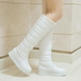 thumbnail image 7 of Fesfesfes Plush Warm Boots for Teen Girls Below Knee Fleece Lined Boots Thick Soled Wedge Boots Young Ladies High Boots 38(US:6.5), 7 of 7