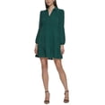 thumbnail image 1 of Kensie Robe Droite à Col pour Femmes, Verte, 14, 1 of 3