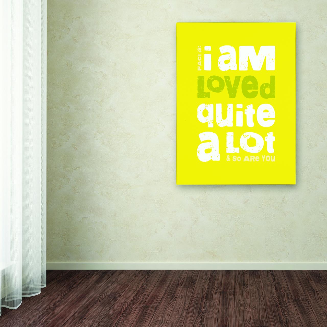 Trademark Fine Art "Loved a Lot I" Canvas Art by Megan Romo