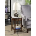 thumbnail image 2 of Convenience Concepts American Heritage Baldwin 1 Drawer End Table with Shelf, White Faux Marble Top, Espresso Frame, 2 of 5