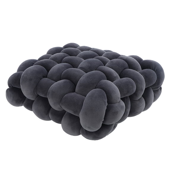 Manunclaims Throw Pillow Soft Touch Comfortable Woven Plush Living Room Sofa Knot Design Cushion Home Decor for Daily Life