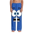 thumbnail image 4 of Kids Boys Girls Joggers Scared Face Cartoon Print Stretchy Cotton Sweatpants for Kindergarten School Wear, 4-13Y, 4 of 9