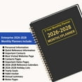 thumbnail image 4 of Bxaolu 2026-2028 Planner – Monthly Planner, Jan. 2026 – Dec. 2028, 5.9" x 8.5" with Tabs, Flexible Hardcover, Thick Paper, Strong Twin-Wire Binding, Blue, 4 of 6