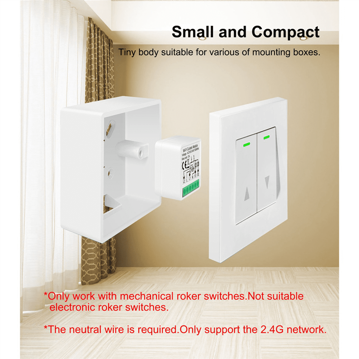 2X Tuya Zigbee Smart Curtain Switch Module 2CH Intelligent Circuit Breaker Support APP Remote Control for Curtain Switch,2 x Curtain Switch Module,White