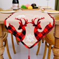 thumbnail image 4 of Camino de mesa con diseño de alce navideño, decoración de mesa de café, mantel individual, nuevo ambiente, decoración para fiestas, cenas, hogar, 4 of 5