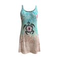 thumbnail image 4 of Vestido de playa para mujer Tirantes sin mangas casuales sueltos con estampado de verano Pompotops  qyievc1292, 4 of 6