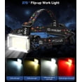thumbnail image 3 of Linterna Frontal MoKo 2500 Lúmenes 9 LED 13 Modos IP44 Resistente al Agua, 3 of 8