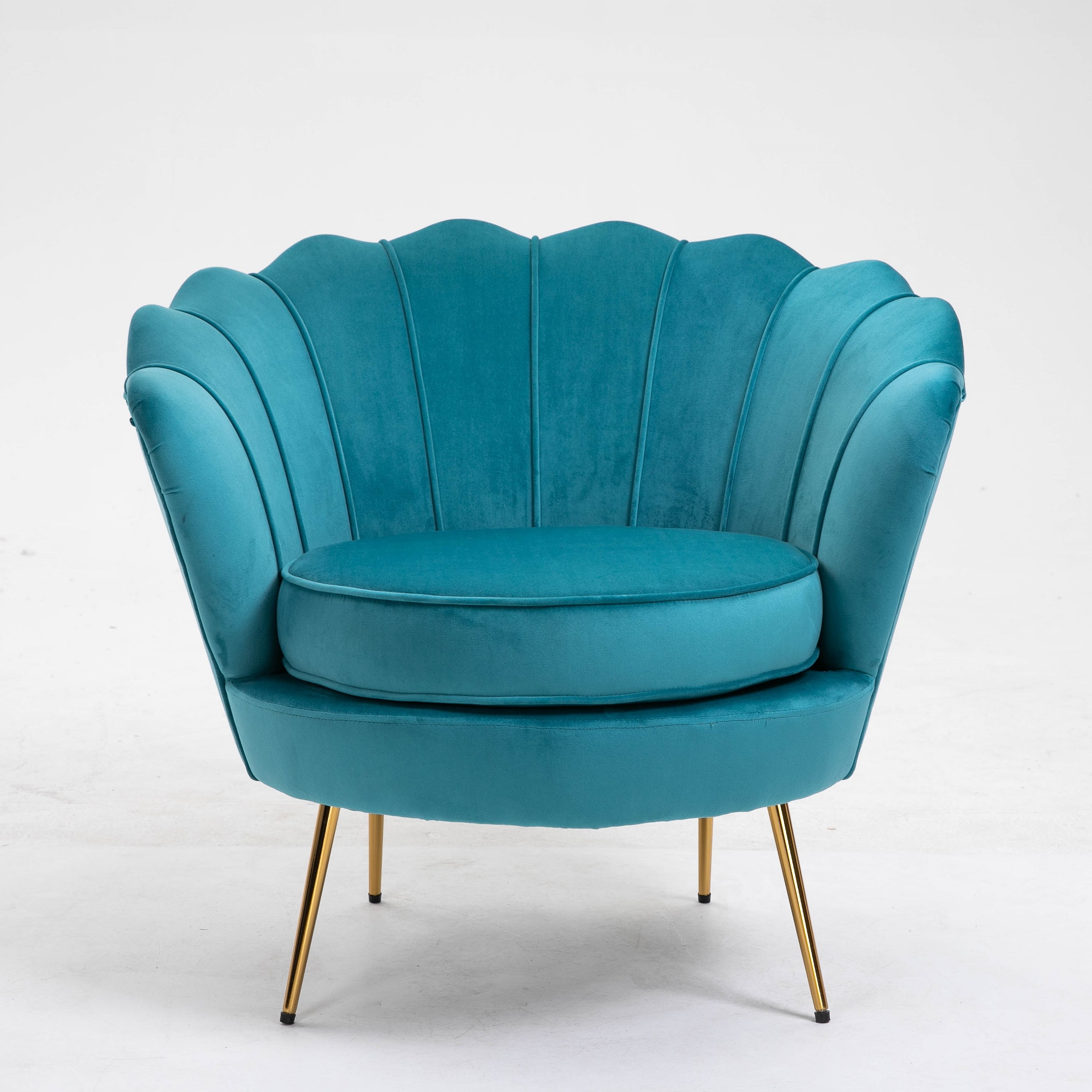 Sky Blue Velvet Accent Chair Upholstered Velvet Accent Chair With