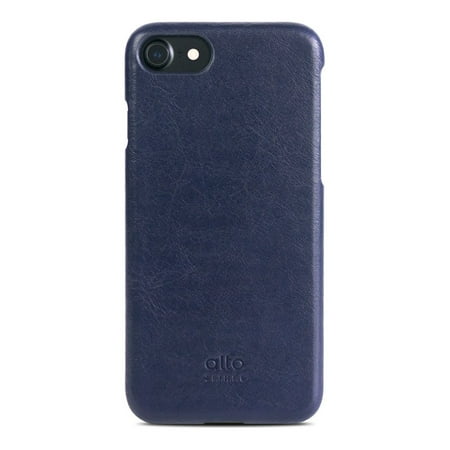 Handmade Italian Leather alto Handmade Premium Italian Leather Case for Apple iPhone 8 / iPhone 7 Original (Navy) ()
