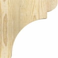 thumbnail image 3 of 4"W x 10"D x 10"H Yorktown Rough Sawn Corbel, Douglas Fir, 3 of 9