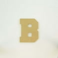thumbnail image 3 of Package of 1, 16 Inch X 3/4" Thickness MDF Letter B in The Collegiate Font, Thick for Art & Craft Project, Made in USA, 3 of 4