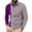Purple, variant on zfhfof Men's Casual Polo Shirts Classic Button Basic Long Sleeve Shirt Color Block Collared Tees Fall Fashion Golf Work Tops
