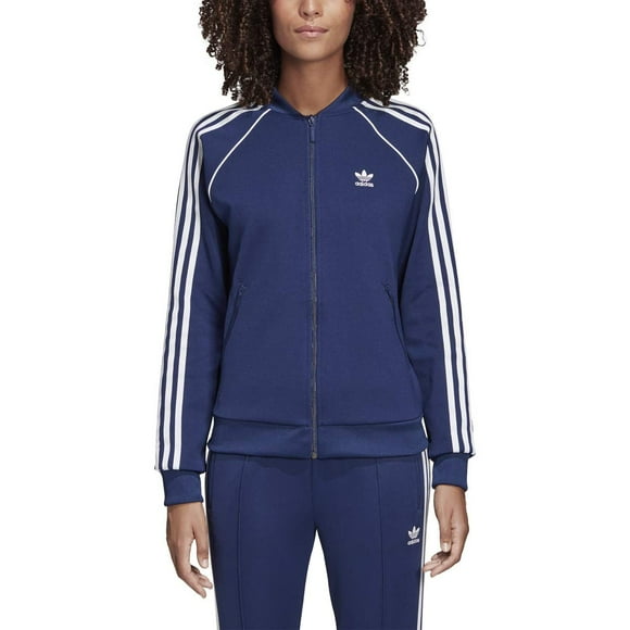 adidas Originals Women's Superstar Track Jacket, Dark Blue, Small