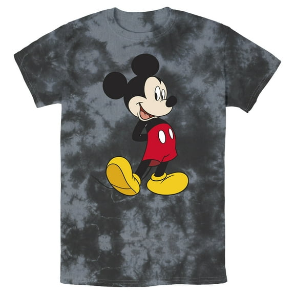 Men's Mickey & Friends Smiling Mickey Mouse Portrait Graphic Tee Black/Charcoal Small