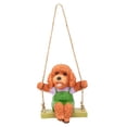 thumbnail image 1 of Columpio colgante de perro de peluche Jadeshay decoración al aire libre estatuas de animales de jardín, 1 of 8