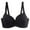 Black, variant on Minimizer Bras for Women Women's Motive Cotton Lightly Lined Bralette Beige,95D