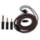 thumbnail image 5 of Cable para auriculares de 8 núcleos, fácil de usar, de cobre de alto rendimiento para IE200, 600 y 300 Negro, 5 of 6