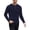 Navy-17, variant on Men's Waffle Knit Henley Shirt - Thermal Long Sleeve Pullover Top with Chest Pocket for Fall & Winter