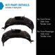 thumbnail image 2 of Trq Juego De Revestimiento De Guardabarros Interior Delantero Compatible Con Volvo S60 2011-2018 2016-2017 S60 Cross Country 2015-2018 V60 Cross Country Vo1248117 Vo1249117, 2 of 5