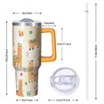 thumbnail image 2 of 40 oz Merry Christmas Red Plaid Tumbler with Handle and Straw, Stainless Steel Insulated Cup 40 oz, Leak Proof Holiday Mug, Festive Gift, 2 of 4