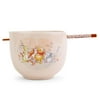 Disney Winnie the Pooh Storybook 20-Ounce Ceramic Ramen Bowl and Chopstick Set
