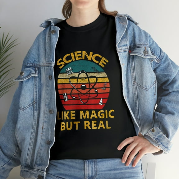 Science Like Magic But Real Vintage Scientist T-Shirt