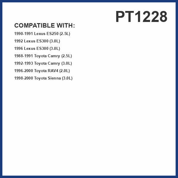 PG Automatic Transmission Filter PT1228 | Fits 1990-91 Lexus ES250, 1992-96 ES300, 1988-93 Toyota Camry, 1996-00 RAV4, 1998-00 Sienna