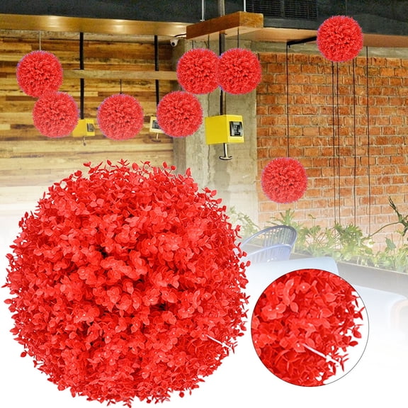 Fake Flowers,Artificial Boxwood Topiary Plants For Outdoor Walkways Boxwood Lifelike Plants Clean Look Artificial