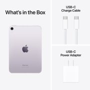 Apple iPad mini A17 Pro - Wi-Fi + Cellular 128GB - Purple - MXPR3LL / A - (الجيل السابع - خريف 2024)