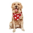 thumbnail image 5 of Disketp Red Polka Dot Dog Bandanas 1PC Triangle Adjustable Puppy Bandana Bib Handkerchief for Large Medium Girl Dogs Pets Gift, 5 of 6