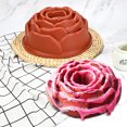 thumbnail image 6 of RUISINERY Rose Flower Shaped Mousses Cake Mold Chocolate French Dessert Silicone Mould Nonstick Bakeware Gugelhupf Baking Pan, 6 of 6