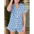 thumbnail image 2 of Pj Lounge Set Y2k Loungewear Pjs Conjunto Pijama para Mujer 2 Piezas Con Mono Camisa Manga Corta Y Pantalones Cortos Regalo Navidad Acción Gracias, 2 of 9