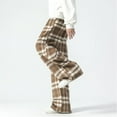 thumbnail image 4 of FcBaudy Full Length Pants Man Fallow Cell Woolen Drawstring Pockets Fleecing Trousers Man woolen trousers, 4 of 8