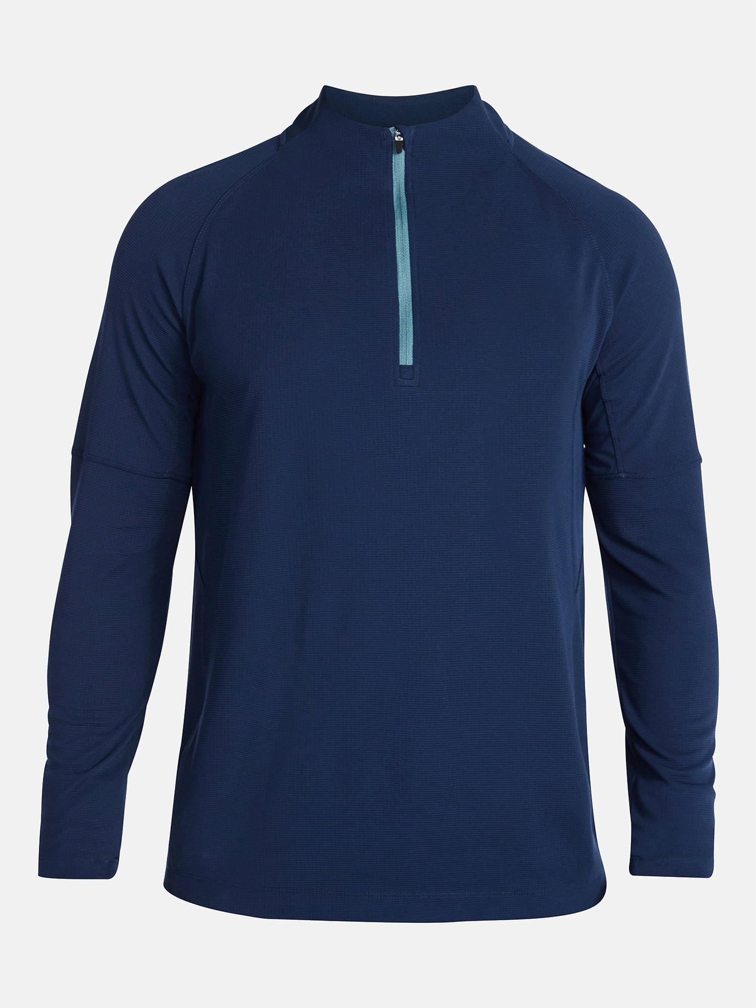 Ozark Trail Men's and Big Men's Textured Quarter Zip Pullover, Sizes S-3XL