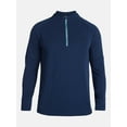 thumbnail image 5 of Ozark Trail Men's and Big Men's Textured Quarter Zip Pullover, Sizes S-3XL, 5 of 5