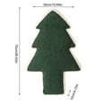 thumbnail image 3 of Christmas Tree Throw Pillows Soft Velvet Decorative Throw Pillow Green Red Brown Christmas Tree Shaped Cushion for Party Sofa Chair Living Room Home Decor 27.56x19.69x4.72inch, 3 of 7