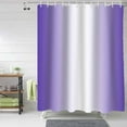 thumbnail image 5 of Fabric Shower Curtain for Bathroom, Modern Ombre Purple Custom Shower Curtain Set with Hooks, Luxury Bathroom Curtains, Gradient Textured Waterproof Polyester Bathroom Accessories, 72x84inch, 5 of 6