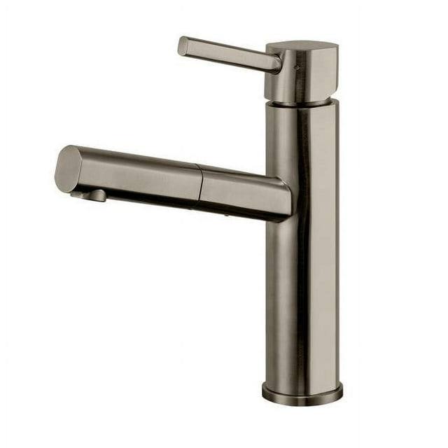 Whitehaus Collection WHS1394-PSK-BSS Robinet d'Eau Sans Plomb et à un Trou en Acier Inoxydable Brossé