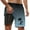 Light Blue, variant on Mens Swim Trunks With Compresssion Liner Inseam Bathing Suit With Pockets Board Shorts Men's Swim Shorts Dark Green XL