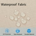thumbnail image 4 of Magpie Patio Bench Cushion Cover 42x18x3 Inch, NO Insert! Water Resistant UV Protection Outdoor Swing Loveseat Replacement Cover with Zipper-Beige, 4 of 6