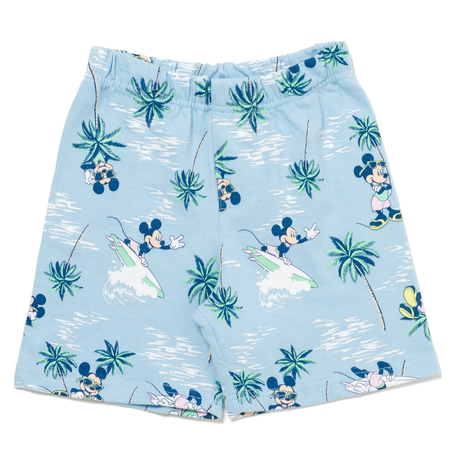 Disney Mickey Mouse Baby Boys' 2-Piece T-Shirt and Shorts Set Mickey Light Blue