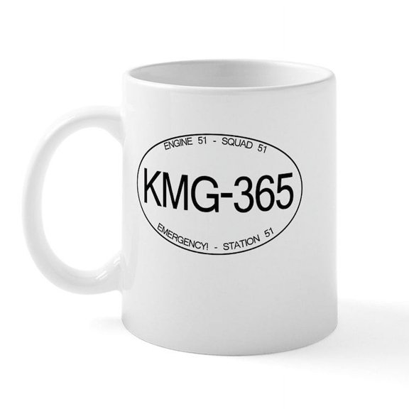 CafePress - KMG 365 Squad 51 Emergency Mug - 11 oz Ceramic Mug - Novelty Coffee Tea Cup